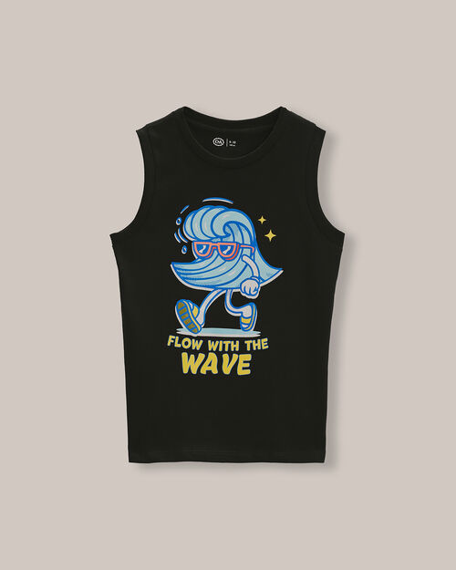 Playera Sin Mangas Negra